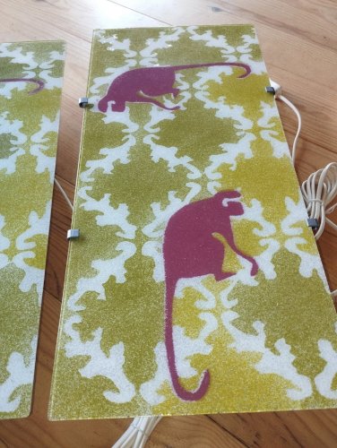 Paire d'appliques "Gyllen Jungle" neuves en boîte – IKEA vintage, 1990