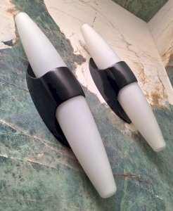 Paire d’appliques murales vintage Bo Niko, luminaires design vintage