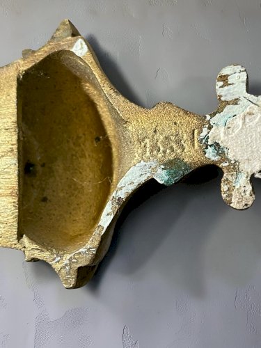 Paire d'appliques murales vintage dorées – Style Louis XVI – 2 bras de lumière – Décoration française classique