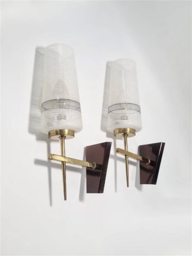 Paire dappliques murales