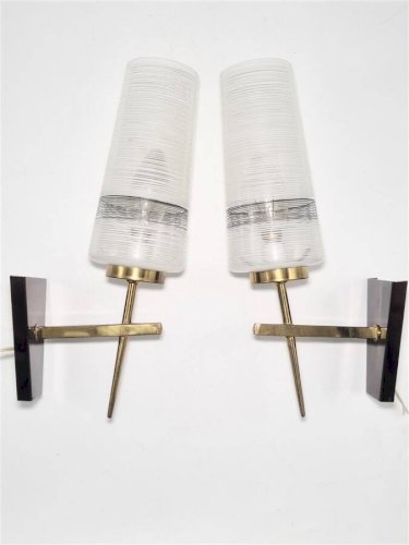 Paire dappliques murales