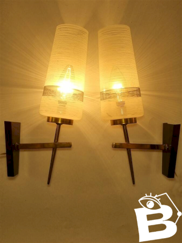 Paire dappliques murales