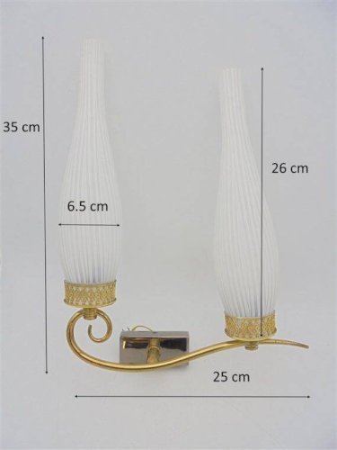 Paire dappliques murales