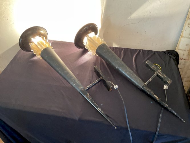 Paire d’appliques vintage  – design jean François crochet pour terzani année 80