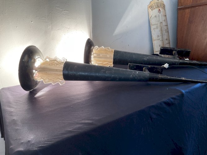 Paire d’appliques vintage  – design jean François crochet pour terzani année 80