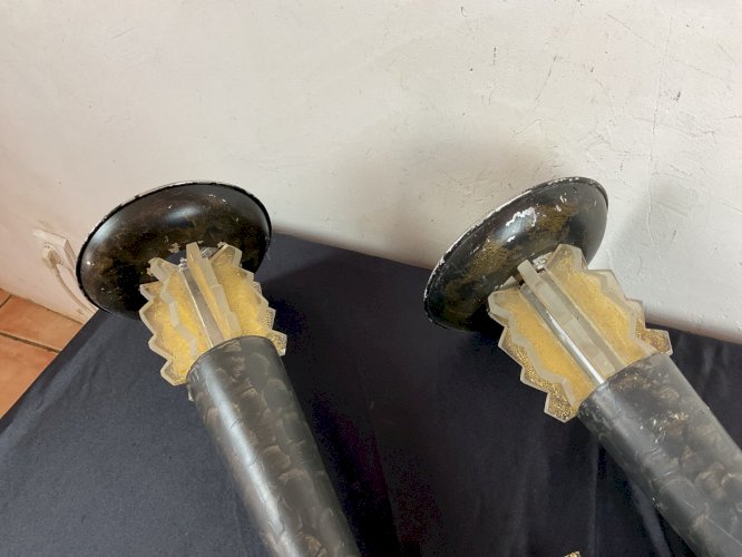 Paire d’appliques vintage  – design jean François crochet pour terzani année 80