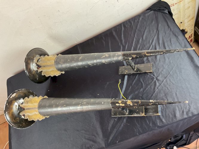 Paire d’appliques vintage  – design jean François crochet pour terzani année 80