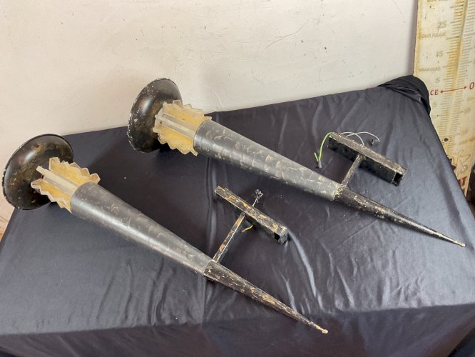 Paire d’appliques vintage  – design jean François crochet pour terzani année 80