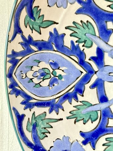 Paire d'assiettes décoratives en céramique de Nabeul, années 1960-1970