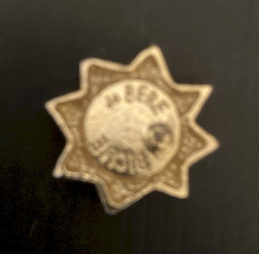 Paire De Boucles D'oreilles  forme soleil  Biche De Bere Paris Vintage