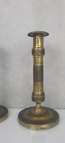 Paire de bougeoirs Empire
