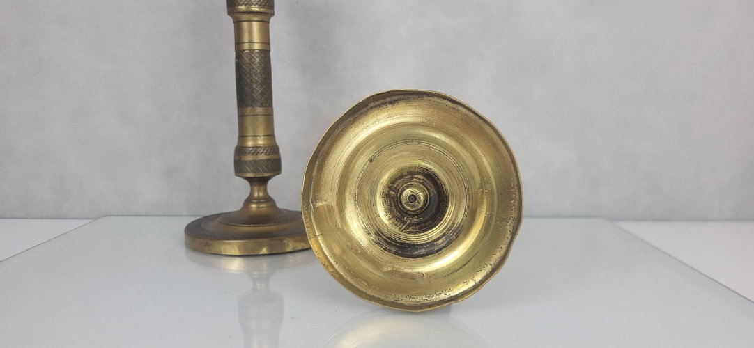 Paire de bougeoirs Empire