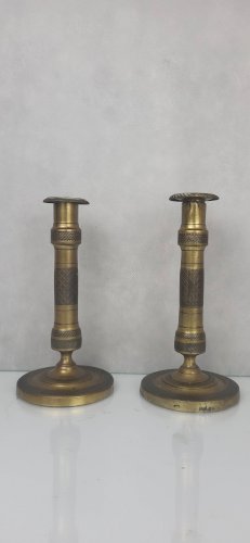 Paire de bougeoirs Empire