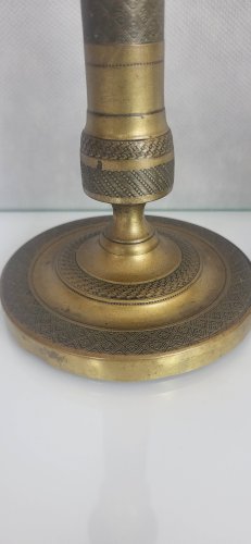 Paire de bougeoirs Empire