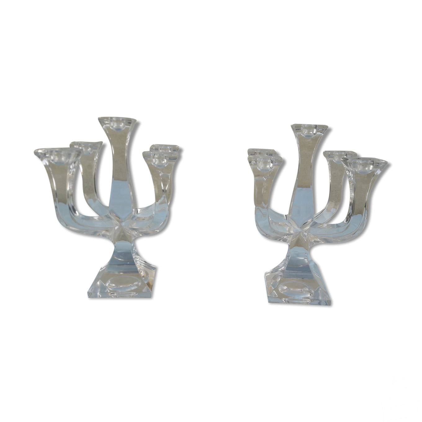 Lot De 20 Bougeoirs En Verre Transparent Strié - Support Bougie Pour Fêtes, Mariages, Noël - Hauteur 5cm