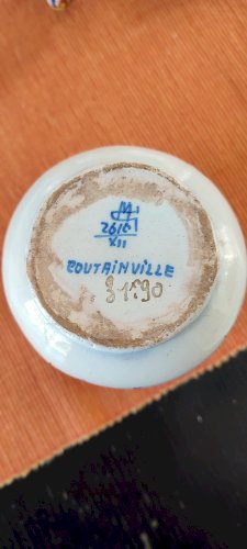 Paire de bouquetières faïence de Desvres