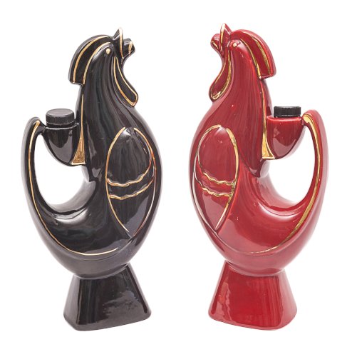 Paire de bouteilles à liqueur par Garnier