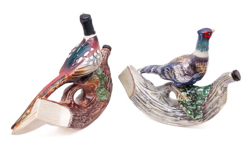 Paire de bouteilles à liqueur par Garnier