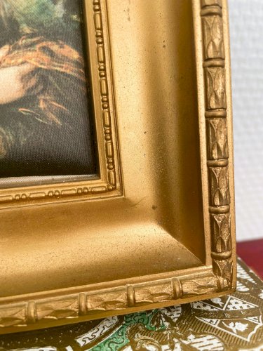 Paire de cadres, peinture sur soie