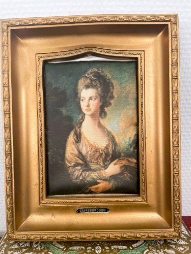 Paire de cadres, peinture sur soie