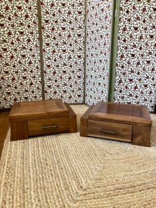 Pair of low wooden cabinets – nightstands or side tables