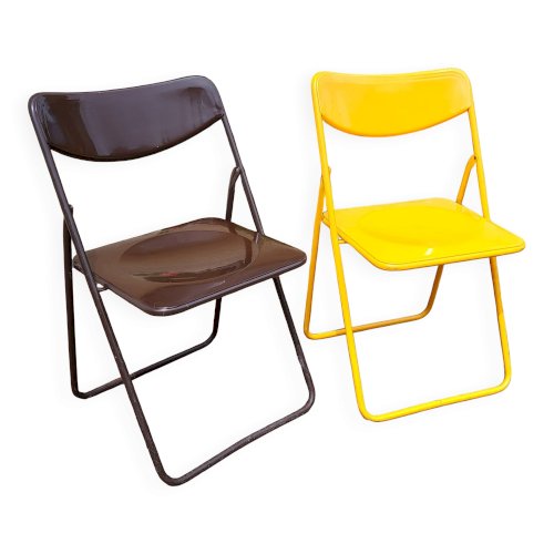 Paire de chaise pliantes Ikéa Années 80