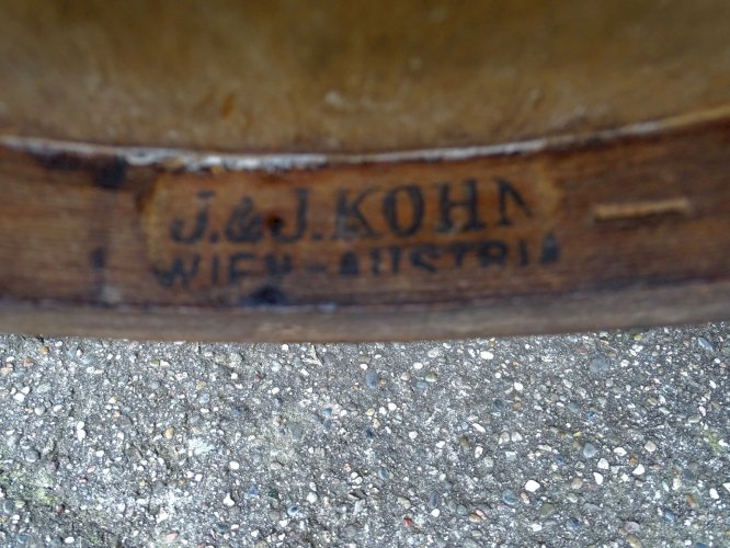 Paire de chaises bistrot KOHN N°18 1/2 de 1900, assise bois - No Thonet -