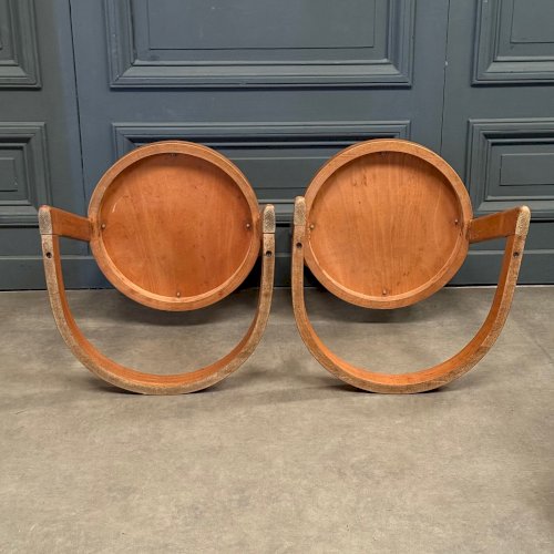 Paire de chaises design Alpha pour Baumann 1970 L9052