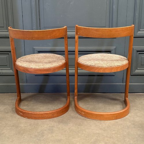 Paire de chaises design Alpha pour Baumann 1970 L9052