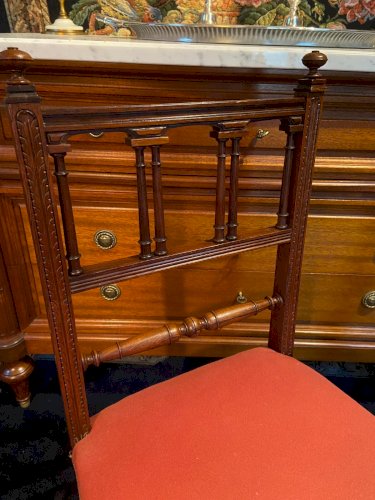 Paire de chaises en palissandre XIXe Napoléon III