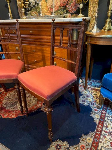Paire de chaises en palissandre XIXe Napoléon III