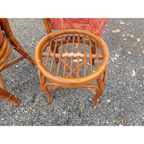 Paire de Chaises en Rotin Vintage