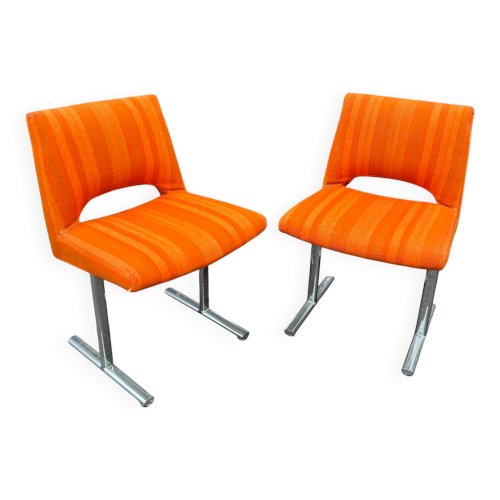 Paire de chaises Georges Frydman