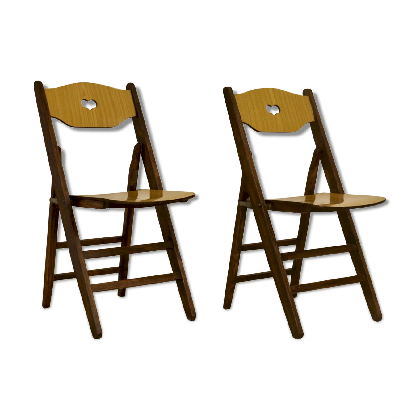 Lot de chaises pliantes camping rouge fleurs • Yo la broc