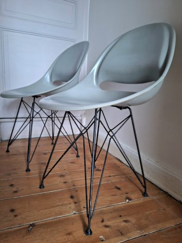 Paire de chaises vintage Miroslav Navratil pour Vertex, meubles sièges anciens