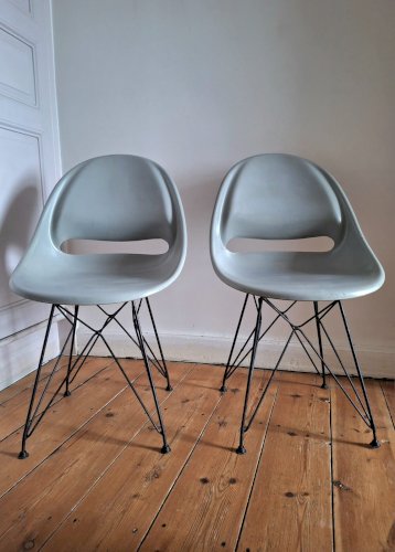 Paire de chaises vintage Miroslav Navratil pour Vertex, meubles sièges anciens
