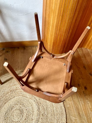 Paire de chaises vintage Stella – bois, années 1950