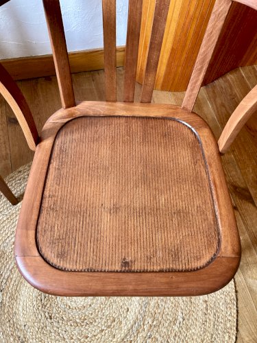 Paire de chaises vintage Stella – bois, années 1950