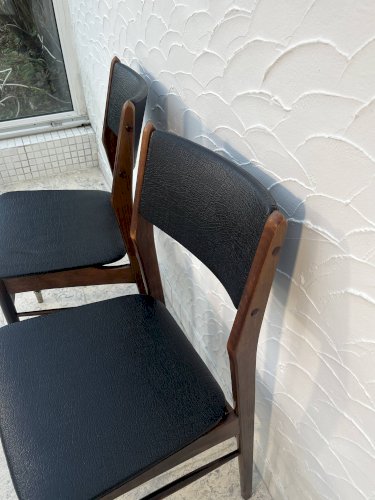 Paire de chaises vintage style scandinave années 60