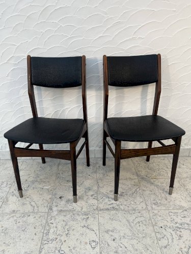 Paire de chaises vintage style scandinave années 60