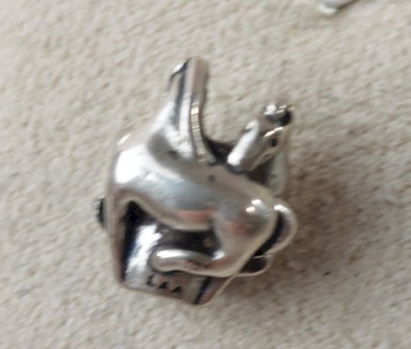 Paire de charms, chevaux + foi + capricorne, Trollbeads  , en argent massif ^
