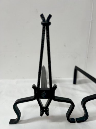 Paire de chevets en fer forgé et martelé XX siècle