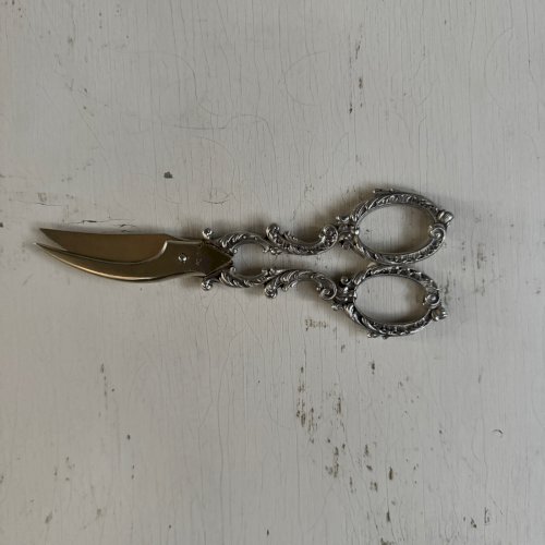 Paire de ciseaux à raisin en argent fin XIXe M3626