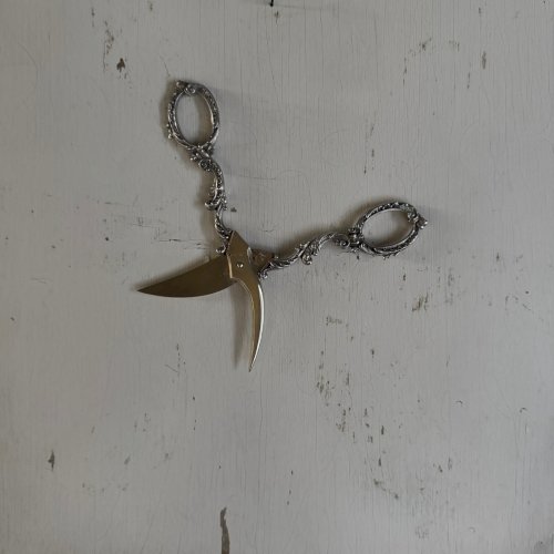 Paire de ciseaux à raisin en argent fin XIXe M3626