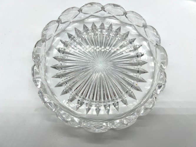 Paire de coupelles en cristal signé Baccarat 13 cm – Crystal dishes signed