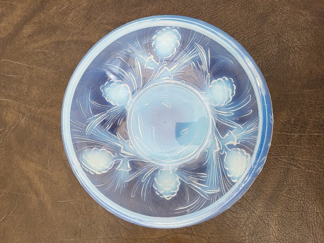 PAIRE DE COUPES DECOREES EN VERRE OPALESCENT N° 12