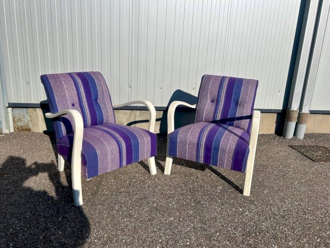 paire de fauteuils clubs des années 30