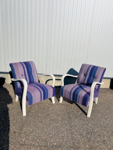 paire de fauteuils clubs des années 30