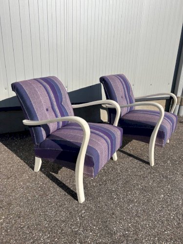 paire de fauteuils clubs des années 30