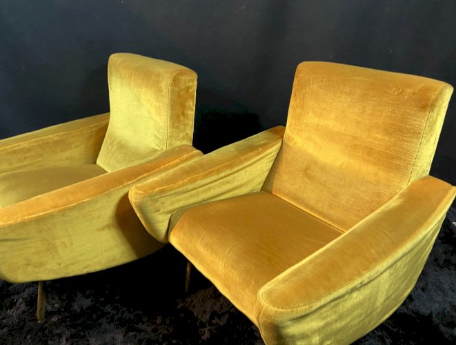 Paire de fauteuils design 1955-60 Louis Paolozzi pour Brandt Zol Steiner poss. 4